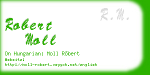 robert moll business card