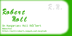 robert moll business card